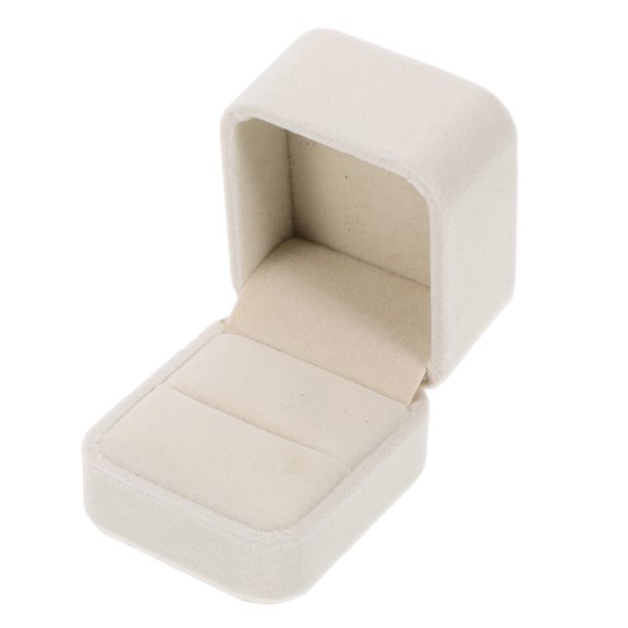 CTIRCHIU Vintage White Jewelry Box 1 Pack - Stylish and Functional Display Case for Engagement and Accessories Storage