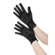 thumbnail image 4 of Guantes de satén de color sólido INSPIRE CHIC de dedo completo, longitud de muñeca, guantes cortos para mujeres, negros, talla única, 4 of 6