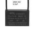 thumbnail image 5 of Uxcell 2.2uF 250V AC 2 Wires CBB61 Ceiling Fan Capacitors 3 Pack, 5 of 6