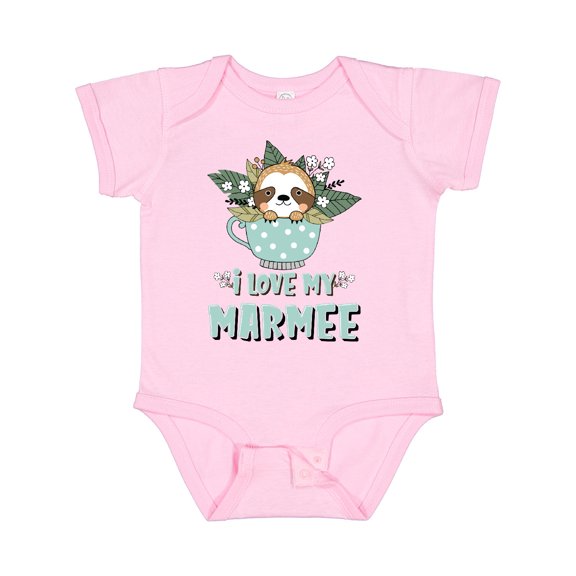 Inktastic Teacup Raccoon I Love My Marmee Boys or Girls Baby Bodysuit