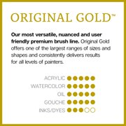 Original Gold® 9300 Shader Series, Premium Golden Taklon Multimedia Artist Brushes