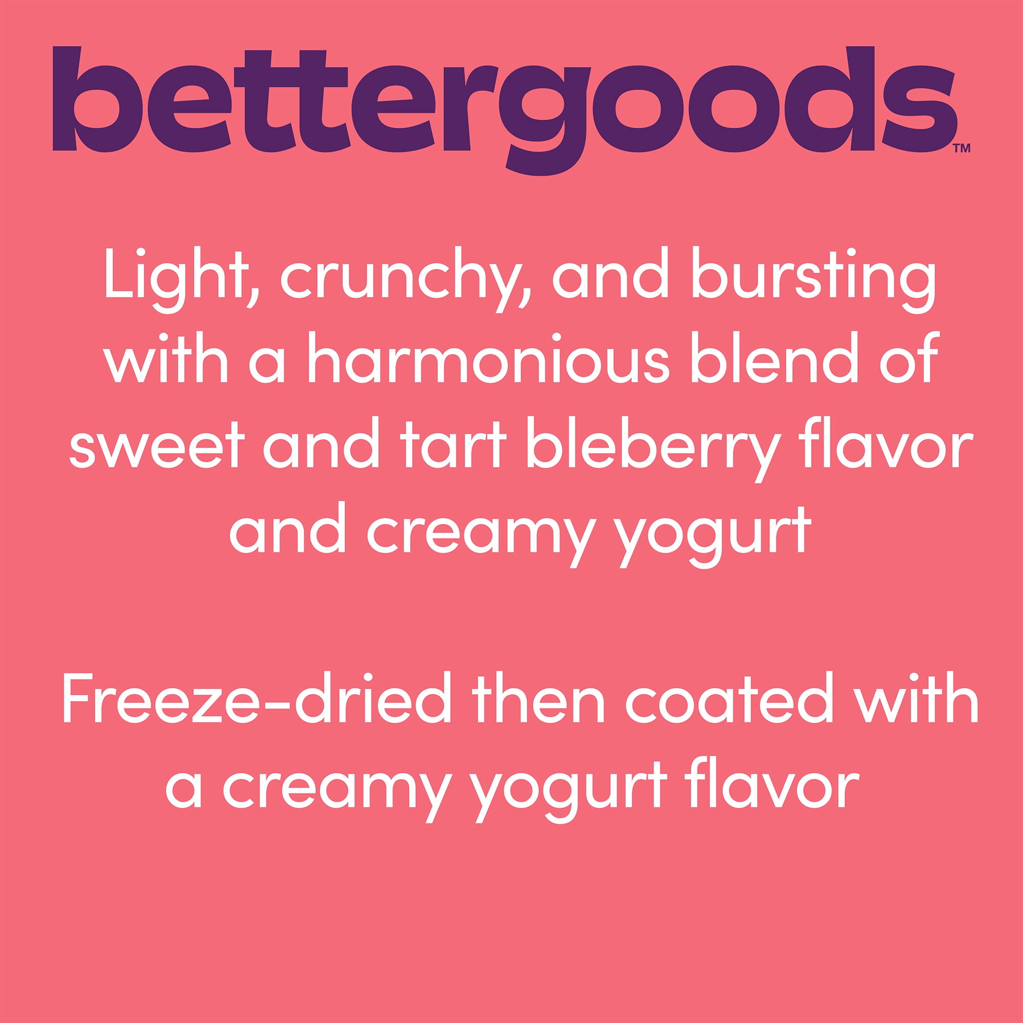 bettergoods Yogurt Flavored Freeze Dried Blueberries, 9 oz