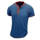 thumbnail image 1 of pstuiky camisetas de hombre, Camiseta de manga corta con cuello redondo y botones para hombre camisetas de hombre l, 1 of 4