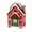 Multicolor G, variant on Christmas House Gift Box, Handled Holiday Treat Container, Cottage Shaped Presentation Design for Gift Tables and Party Favor Displays, Balanced Paper Construction for Gift Tables