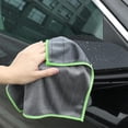 thumbnail image 5 of Microfiber Car Wash Towel for Gentle Cleaning, Multiple Sizes, Grey Green, Suitable for Various Car Cleaning Tasks, 5 of 8