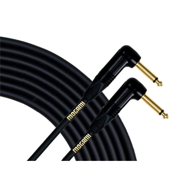 Cable de Instrumentos Mogrami Dorado Enchufes en Ángulo Recto 1/4 TS 2 Foot