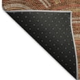 thumbnail image 7 of HomeRoots 677709 8 x 10 ft. Rust Gold & Ivory Geometric Transitional Washable Machine Made Rectangle Area Rug with UV Protection, 7 of 7