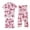 Hot Pink, variant on LIZUOJUN 3 Piece Pajamas for Women Soft Comfortable Short Sleeve Lapel Top with Pants and Shorts Sleepwear Loungewear Set Summer Casual Wear Daily Wear - L