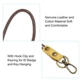thumbnail image 4 of Uxcell 19 Inch Leather Lanyard Leather Rope Wristlet Bracelet Keychain Wrist Strap Yellow 4 Pack, 4 of 5