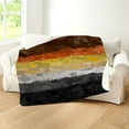 thumbnail image 5 of CafePress - Abstract Paint Splatter Gay Bear Pride Flag - Sherpa Fleece Throw Blanket 60" x 50", 5 of 5