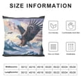 thumbnail image 5 of Orinice Eagle Mountain Bird Graphic Decorative Throw Pillow Cover for Home Couch Living Room Bed Sofa Square Zipper Closure 1PC 20x20in, 5 of 5