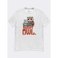 thumbnail image 2 of Night Owl Cotton Graphic Tee – Funny  Relatable Late-Night Shirt, 2 of 9