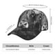 thumbnail image 2 of Fotbe Geometric Bull Design Gorro Clásico de Béisbol, Gorra Ajustable con Broche Snapback, Gorro de Exterior de Algodón Suave, 2 of 6