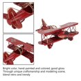 thumbnail image 2 of Domqga Biplane Model, Aircraft Model, Vintage Airplane Model Wrought Iron Aircraft Biplane for Desktop Decor Photo Props, 2 of 7