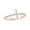 Pink - Gold Vermeil Plated silver, variant on Sideways Cross Ring 1/10 Ct Natural Diamond in 925 Sterling Silver