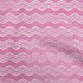 thumbnail image 1 of oneOone Tissu Popeline de Coton Rose à Rayures, Tissu Imprimé au Mètre, 56 Pouces de Large, 1 of 4