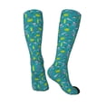 thumbnail image 4 of Fotbe Cute Shark Turtle print Women's Men's Novelty Crew Socks Cotton Socks Knee High Socks for Walking,Running,Nurses,Pregnancy, 4 of 9