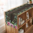 thumbnail image 6 of Table Runners 120 Inches Long Dress Scarves, Spring Pink Roses Farmhouse Coffee/Dining/Kitchen Table Runner for Living Room, Pastoral Eucalyptus Leaves Brown Wooden 13x120 Inch, 6 of 9