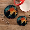 thumbnail image 2 of Cats Fire Ruins Trivet Mats Pot Holders Cotton Woven Non-Slip Heat Resistant for Hot Pots Pans Pats for Cooking Baking Set of 2, 2 of 7