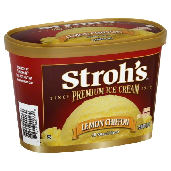 Stroh S Premium Lemon Chiffon Ice Cream 1 5qt Walmart Com Walmart Com