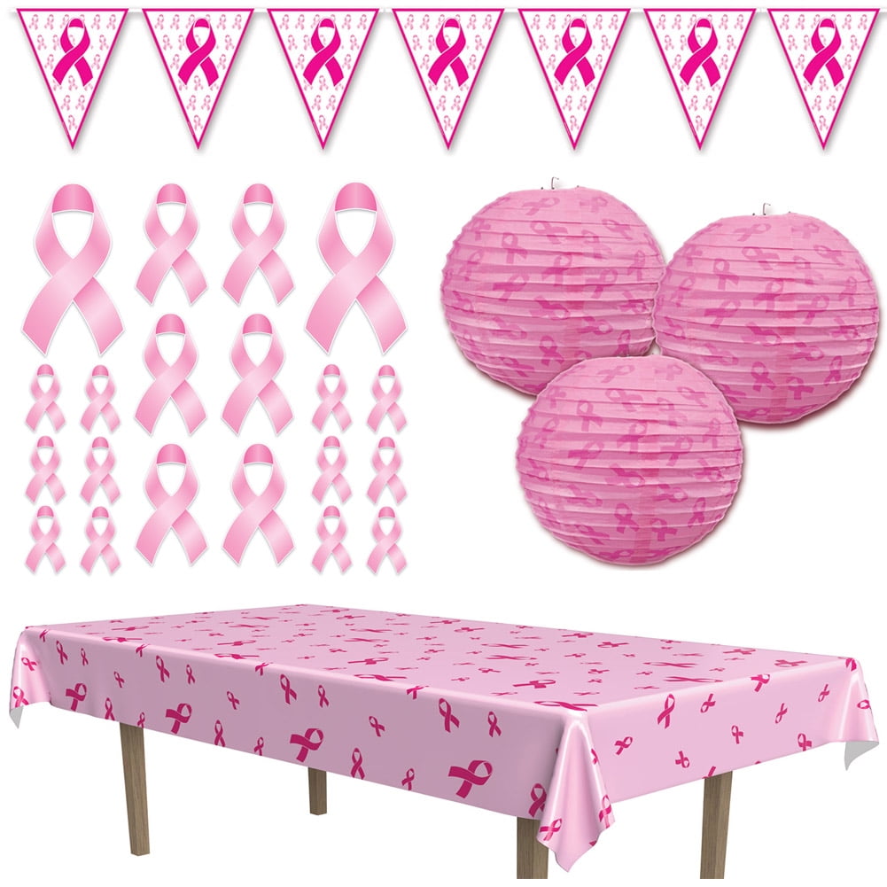 Generic Breast Cancer Awareness Pink Ribbon Decorations for Party