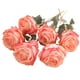 thumbnail image 2 of Set de regalo de 6 ramos de flores artificiales para mujer, flores falsas, flores artificiales, decoración del hogar, rosas pegadas., 2 of 9