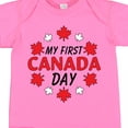 thumbnail image 4 of Inktastic My First Canada Day with Red and White Maple Leaves Boys or Girls Baby Bodysuit, 4 of 5