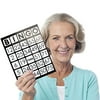 EZ Readers Large-Format 8.5" x 11" Bingo Cards, Jumbo 1-inch Numbers, 50-pack