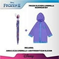 thumbnail image 3 of Disney Kids Umbrella and Slicker, Frozen Toddler Girl Rain Wear Set, for Ages 4-5, 3 of 5
