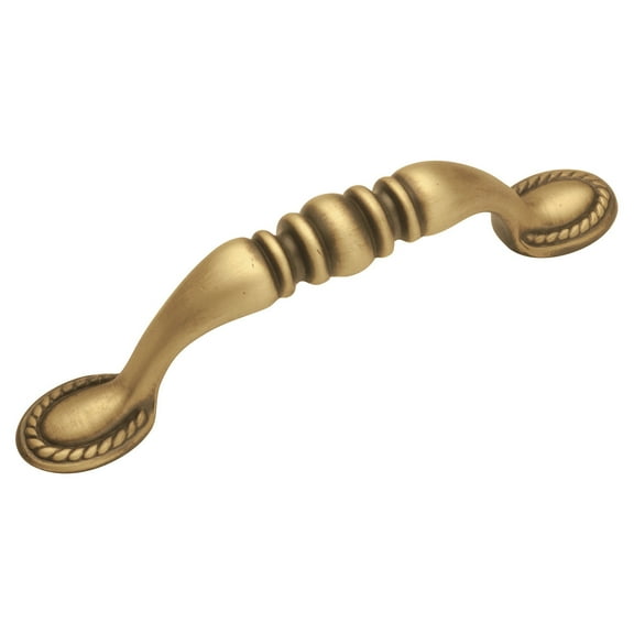 Hickory Hardware P4221-EA 96mm Rope Braid English Antique Cabinet Pull