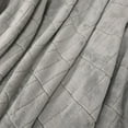 thumbnail image 3 of Recycled Cozy Textured Blanket, Grey (90" x 90") by Nemcor, 3 of 8