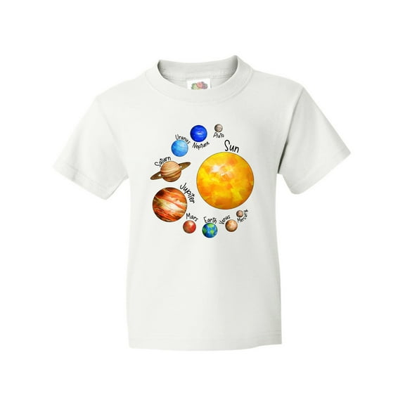 Inktastic Sun and Planets- Yes, and Pluto Youth T-Shirt