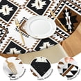 thumbnail image 4 of 44in Round Tablecloth with Elastic Edge, Waterproof Fitted Table Cover for 36-44" Tables, Boho Theme Polyester Reusable Table Cloths Wipe Clean for Picnic, Dining, Outdoor Use and Party Decor, 4 of 7