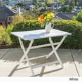 thumbnail image 4 of Noble House Positano Wooden Foldable Patio Dining Table in White, 4 of 13