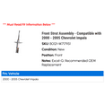 thumbnail image 2 of Front Strut Assembly - Compatible with 2000 - 2005 Chevy Impala 2001 2002 2003 2004, 2 of 2