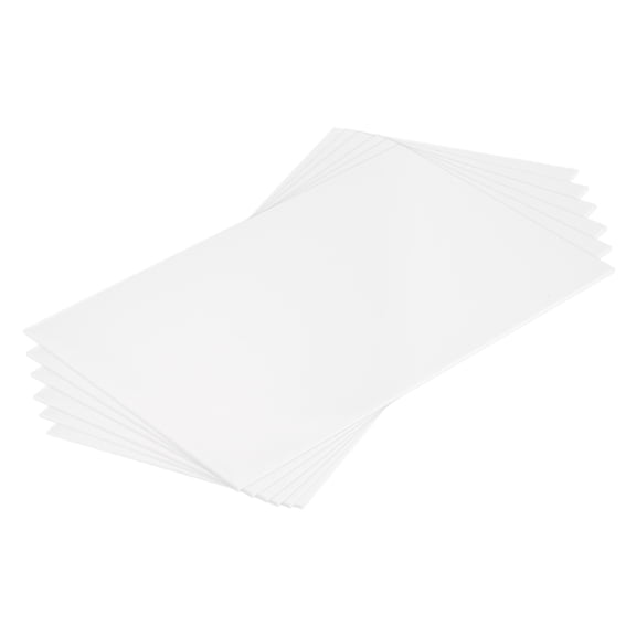 ABS Plastic Sheet 10 Inch x 6 Inch x 0.02 Inch ABS Styrene Sheets for Building Model DIY Crafts Panel White 6 Pcs