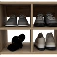thumbnail image 5 of TUHOME Entryway Stackable Storage Unit, Stackable Cabinet, Four Shelves For Storage, Light Grey, For Living Room, 5 of 7