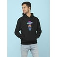thumbnail image 2 of 1980s Vaporwave Mountain Hoodie Men -Image by Shutterstock, Male x-Large, 2 of 4