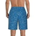 thumbnail image 3 of Kdxio Blue Star Print Pattern Mens Casual Shorts - Drawstring Summer Beach Sports Shorts for Men, 3 of 9