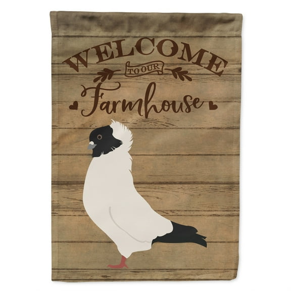 Caroline's Treasures CK6896CHF Nun Pigeon Welcome Flag Canvas House Size , Large, multicolor