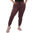 thumbnail image 5 of Plus Size Soft Brushed Fleece Lined Sweatpants - Burgundy Space Dye, 5 of 9