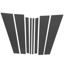 Unique Bargains 8 Pcs Door Pillar Window Trim for Honda Ridgeline 2017-2023 Carbon Fiber Pattern