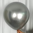 thumbnail image 2 of Conjunto de 10 globos de plata de metal de cromo de 18 pulgadas KIRIKOU grandes globos redondos de látex grueso de helio para la decoración de la fiesta de graduación de la boda de cumpleaños, 2 of 5