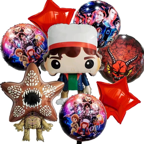 8Pcs  Themed Party Decoration Balloons, Thinking Cap Character Foil Balloons For Things Sea·son Party Supplies