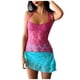 thumbnail image 1 of Top transparente con encaje para mujer, blusa sexy y casual de manga corta., 1 of 1