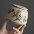 thumbnail image 2 of Ceramic Tea Caddy Household Tea Storage Container Tins Jar With Airtight Lid For Coffee, Nuts, Herb, Spice, Sugar, 2 of 4