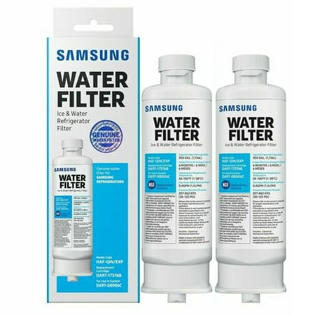 2Pack Fit for Samsung DA97-17376B HAF-QIN/EXP Refrigerator Water Filter DA97-08006C Ice Filter