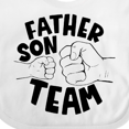 thumbnail image 4 of Inktastic Father's Day Father Son Team Parent Child Fist Bump Boys or Girls Baby Bib, 4 of 4