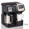 thumbnail image 4 of Hamilton Beach 49966 Cafetera térmica bidireccional, 10 tazas, Single Serve & Full Pot, Negro, acaba, 4 of 11