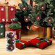 thumbnail image 4 of Decoraciones navideñas, adornos navideños, regalos de Navidad, bolas de espuma, bolas navideñas, agujas de pino, piñas, bolsas de cuadros, adornos para el árbol de Navidad, colgantes, bolas navideñas, 4 of 6